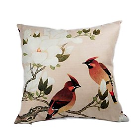 Cushion Cover-Brush Painting bird V