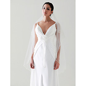 1 Layer Fingertip Wedding Veil(0061-1589)