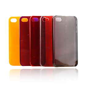 Crystal Hard Back Case for iPhone4 (5 Pack,Random Colors)