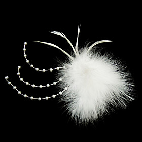 Gorgeous Feather With Rhinestones/Imitation Pearls Wedding Bridal Headpiece (1187-TS-TH47)
