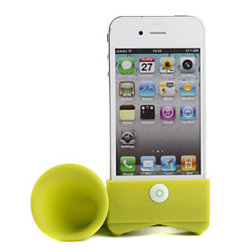 Cute iPhone 4 Horn Stand Speaker(Green)