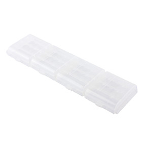 AAA/AA Plastic Case Holder Storage Box (White)