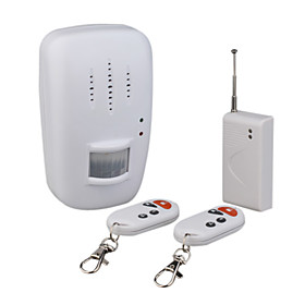 Independently Wireless Infrared Motion Detecting Alarm And Door/Window Alarm System With 2x Remote Controls