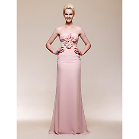 Chiffon Trumpet/ Mermaid Sweetheart Floor-length Evening Dress inspired by Naya Rivera at Golden Globe Award Chiffon Trumpet/ Mermaid Sweetheart Floor-length Evening Dress inspired by Naya Rivera at Golden Globe Award