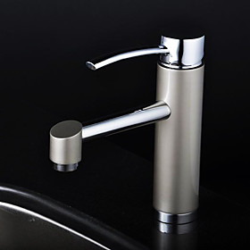 Chrome Single Handle Centerset Bathroom Sink Faucet