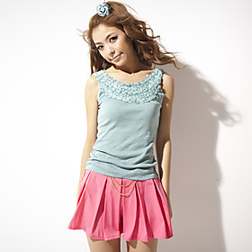 TS Ruffle Cotton Tank Top