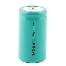 Ni-MH Rechargeable Battery 1.2V 7000mAh Green
