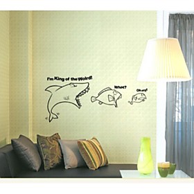 Shark Decorative Wall Sticker(0565-1105066)