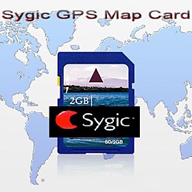 Original Brand Sygic GPS Map Card, With 2GB Standard SD Card