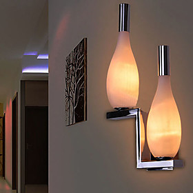 Crystal Wall Light with 2 Lights - Bottle Shaped Shade