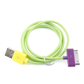 Colorful Universal Data Line for iPad 2 iPhone 3G 3GS 4G - Green
