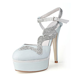 Suede Upper Stiletto Heel Pumps With Buckle Party/ Evening Shoes