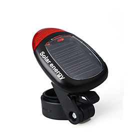 Solar Power Bike Bicycle LED Rear Tail Light Lamp