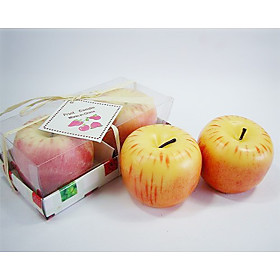 Apple Design Candle Favors(set of 2)