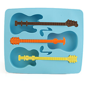 Cool Guitar Shaped Silicone Ice Tray Mold
