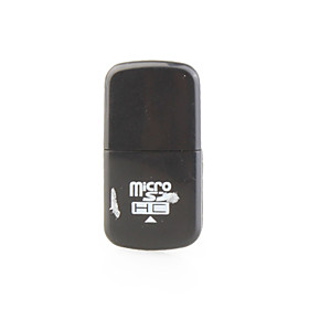 Mini USB Micro SDHC Memory Card Reader (Black)