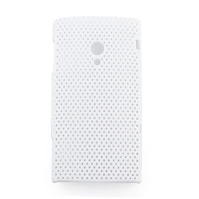 Net sharp protective cell phone case for Sony Ericsson X10(white)