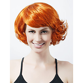 Capless Chin Length Top Grade Quality Synthetic Golden Brown Bob Style Hair Wig