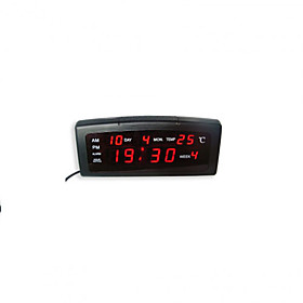Red LED Digital Alarm Clock Calendar Thermometer