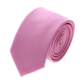 Skinny Pink Microfibre Tie