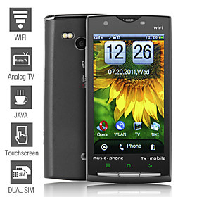 X10 - Téléphone Dual SIM Ecran Tactile 3,8 pouces (WiFi   TV   Double Caméra)