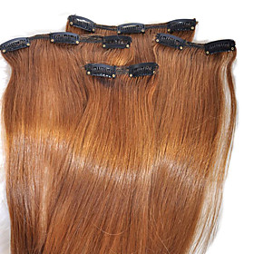 20 Inch Clip In 100% Human Hair Extension 4Pcs 20 Inch Clip In 100% Human Hair Extension 4Pcs