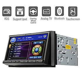 7 Inch 2Din Car DVD Player with IPOD Bluetooth TV RDS