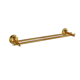Golden finish Brass 24 Inch Double Towel Bar Golden finish Brass 24 Inch Double Towel Bar