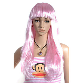 Capless Prolonged Straight Enthusiasts Costume Party Festival Hair Wig