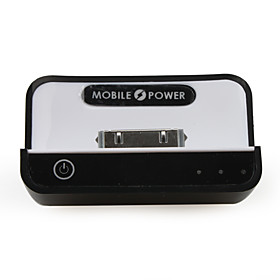 1100mAh Rechargeable Mini Battery for iPad 2/iPad/iPhone 4(Black-White)