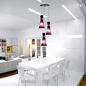 Modern Metal 3-Light Pendant Light Streamline Dedigned