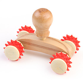 Wooden Massage Wheels, 2 Random Colors