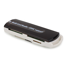 Multi Function Card Reader For SD/ M3/ Mini SD/ TF(Black)