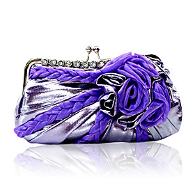 Gorgeous Satin Shell With Austrian Rhinestones Evening Handbags/ Clutches More Colors Available