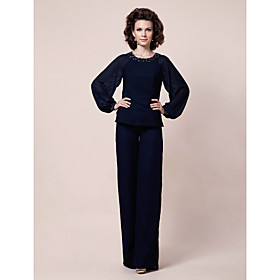 Chiffon Long Sleeve Jacket Chiffon Pant Set Chiffon Long Sleeve Jacket Chiffon Pant Set
