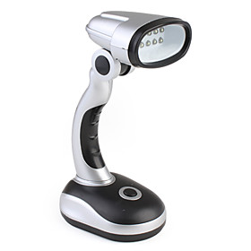 12-LED Natural White Light Angle Adjustable Table Lamp (3xAAA/USB)
