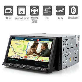 7 Inch Digital Screen Car DVD Player with GPS Bluetooth ISDB-T RDS