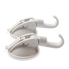Vacuum Suction Cup Wall Hanger Hook - white (2pc)
