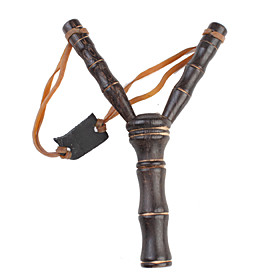 Sturdy Wooden Slingshot Toy with Rubber Band