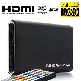 1080P Full HD Multi-Media Player with Remote Control, HDMI Output