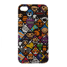 Lovely Cartoon Design Protective Back Case for iphone4