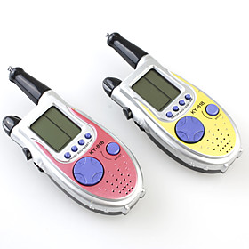 Cellphone Shaped Walkie Talkie Digital Toy with 9 Games, Pink and Yellow, 2 pcs