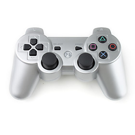Rechargeable USB DualShock 3 Wireless Controller for PS3 (Silver)