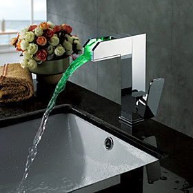 Color Changing LED Bathroom Sink Faucet - Blade Series