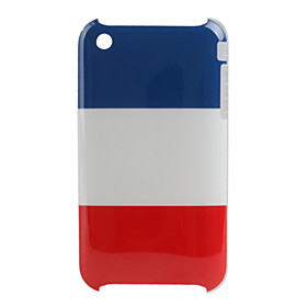 France Flag Hard Protection Back Case for Apple iPhone 3G/3GS