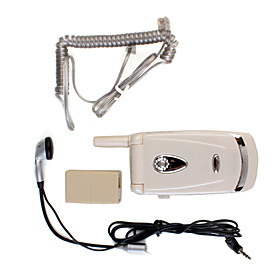 Mini Corded Land Line Flip Phone with Headset Microphone