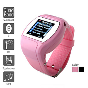 W180 - 1.5 Inch Watch Cell Phone (Quadband, Bluetooth, FM, MP3 MP4 Player)