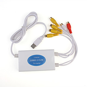 4 Channel Video Audio Capture Adapter CCTV DVR USB 2.0