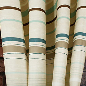 Curtain Type: Window Curtains Style: Contemporary Color: Beige Pattern: Stripe Fabric: 100% Polyester Care Instruction: Machine Wash, Do not Bleach, Warm Iron Lining: No Free Gifts: Tie Back, Metal Hooks Net Weight (kg): 1 Shipping Weight (kg): 1.5 Beige Stripe Window Curtain (Pair)