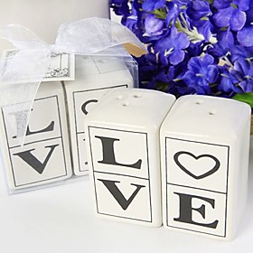 LOVE Salt   Pepper Shakers